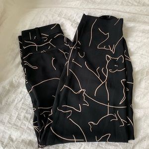Aritzia Silk Printed Pants